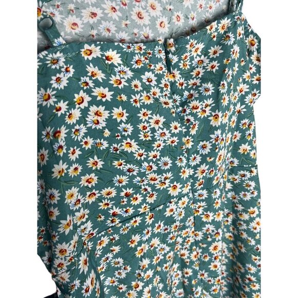 Soly Hux Girls‎ Size 10Y Spaghetti Strap Tie Waist Sundress Teal Daisy Print New - Picture 4 of 7